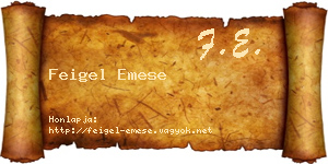 Feigel Emese névjegykártya